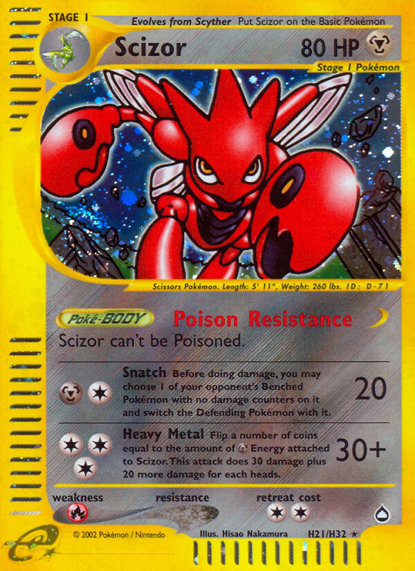 Scizor (H21/H32) [Aquapolis] | Fandemonia Ltd