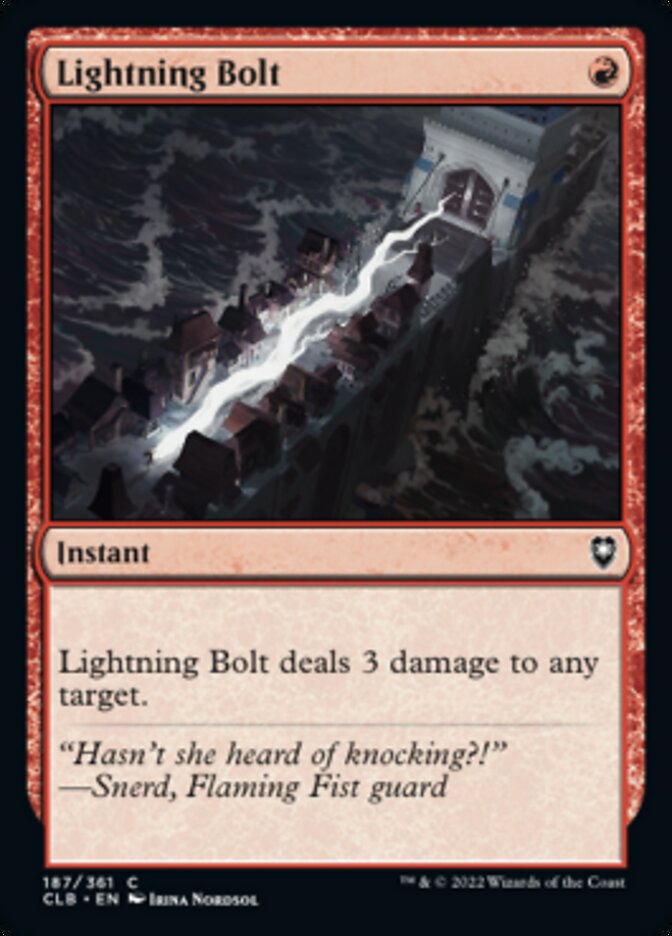 Lightning Bolt [Commander Legends: Battle for Baldur's Gate] | Fandemonia Ltd