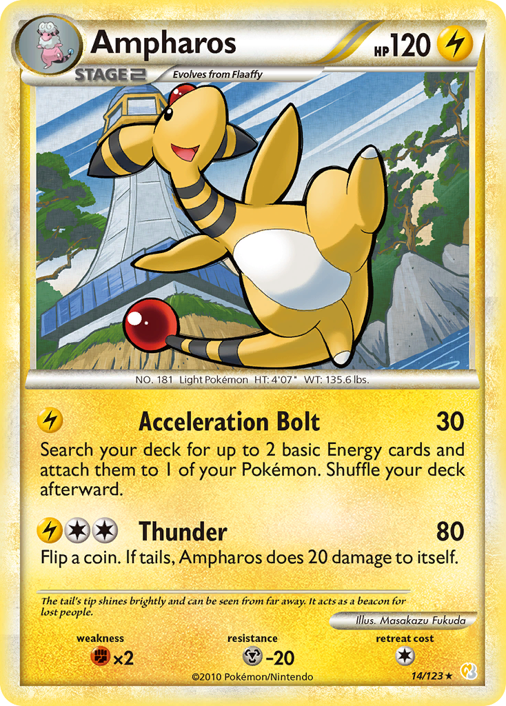 Ampharos (14/123) [HeartGold & SoulSilver: Base Set] | Fandemonia Ltd