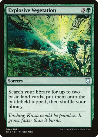 Explosive Vegetation [Commander 2018] | Fandemonia Ltd