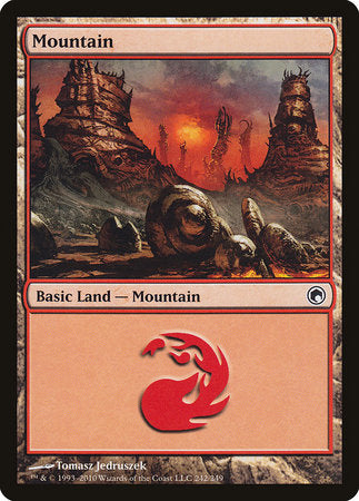 Mountain (242) [Scars of Mirrodin] | Fandemonia Ltd
