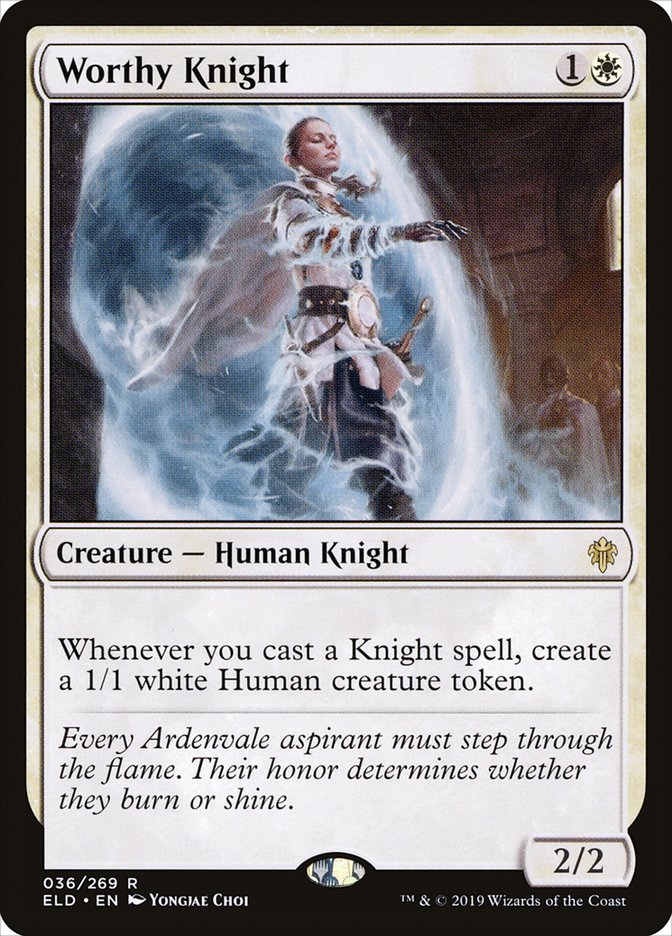 Worthy Knight [Throne of Eldraine] | Fandemonia Ltd