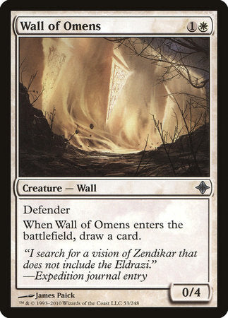 Wall of Omens [Rise of the Eldrazi] | Fandemonia Ltd
