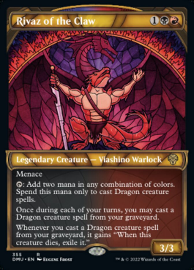 Rivaz of the Claw (Showcase Textured) [Dominaria United] | Fandemonia Ltd