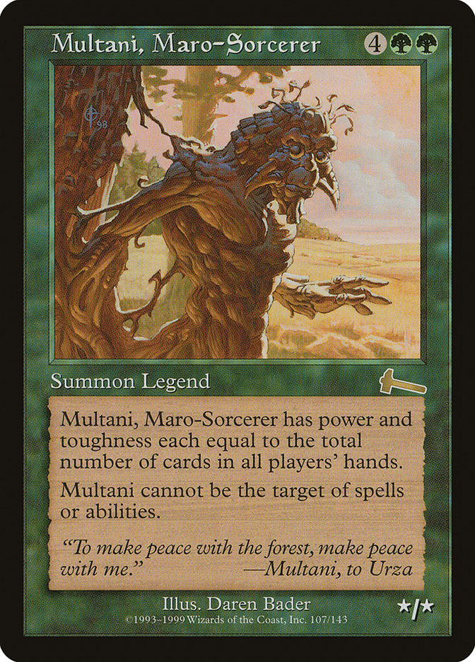 Multani, Maro-Sorcerer [Urza's Legacy] | Fandemonia Ltd