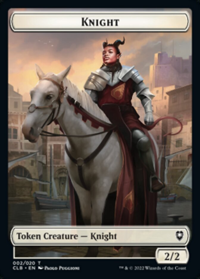 Knight Token [Commander Legends: Battle for Baldur's Gate Tokens] | Fandemonia Ltd