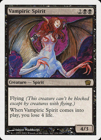 Vampiric Spirit [Eighth Edition] | Fandemonia Ltd