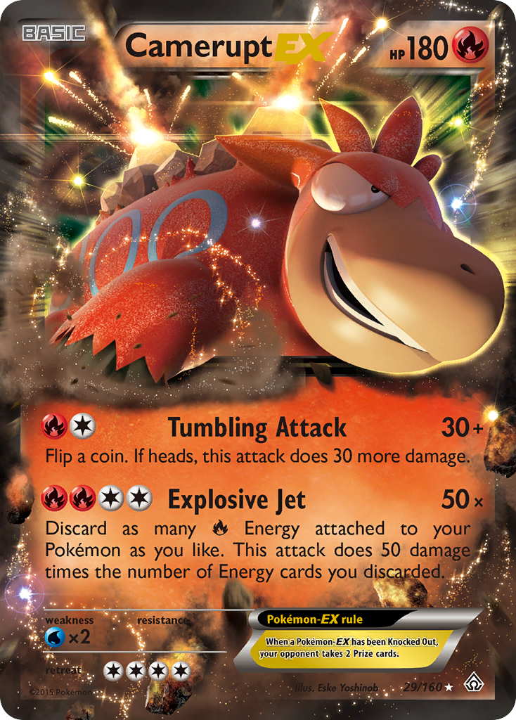 Camerupt EX (29/160) [XY: Primal Clash] | Fandemonia Ltd