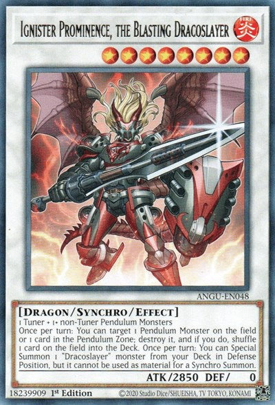 Ignister Prominence, the Blasting Dracoslayer (Rare) [ANGU-EN048] Rare | Fandemonia Ltd