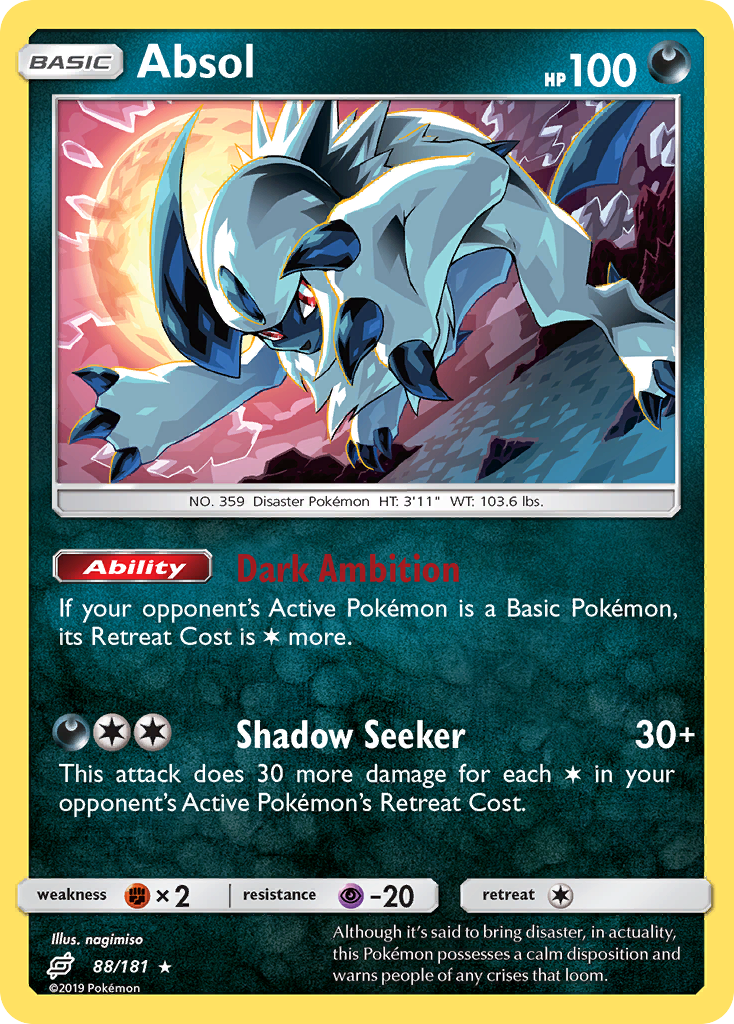 Absol (88/181) [Sun & Moon: Team Up] | Fandemonia Ltd