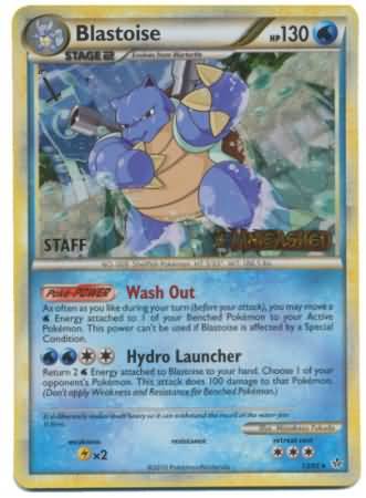 Blastoise (13/95) (Staff Prerelease Promo) [HeartGold & SoulSilver: Black Star Promos] | Fandemonia Ltd