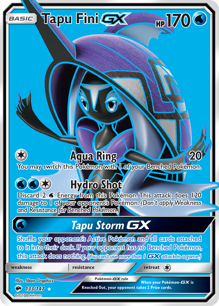 Tapu Fini GX (133/147) [Sun & Moon: Burning Shadows] | Fandemonia Ltd