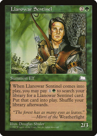 Llanowar Sentinel [Weatherlight] | Fandemonia Ltd