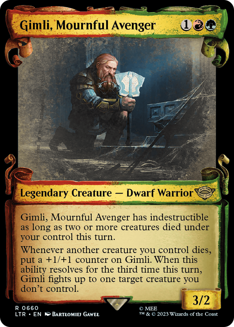 Gimli, Mournful Avenger [The Lord of the Rings: Tales of Middle-Earth Showcase Scrolls] | Fandemonia Ltd