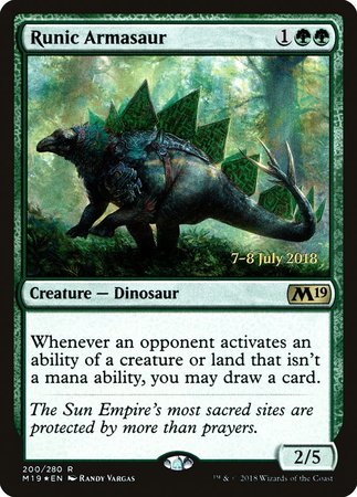 Runic Armasaur [Core Set 2019 Promos] | Fandemonia Ltd
