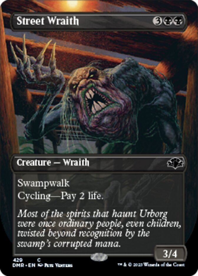 Street Wraith (Borderless Alternate Art) [Dominaria Remastered] | Fandemonia Ltd