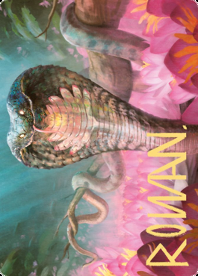 Lotus Cobra Art Card (Gold-Stamped Signature) [Zendikar Rising Art Series] | Fandemonia Ltd