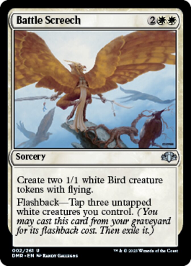 Battle Screech [Dominaria Remastered] | Fandemonia Ltd