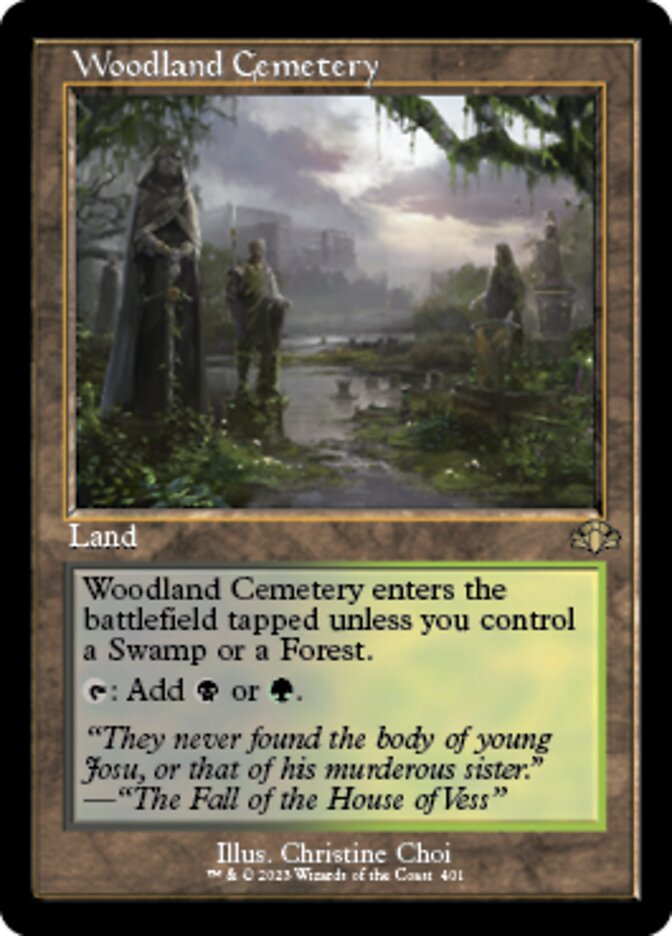 Woodland Cemetery (Retro) [Dominaria Remastered] | Fandemonia Ltd