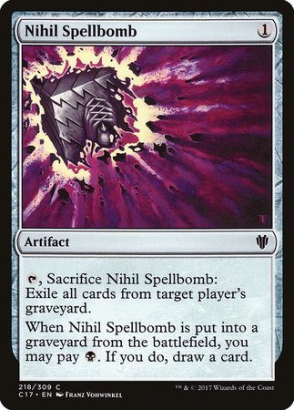 Nihil Spellbomb [Commander 2017] | Fandemonia Ltd