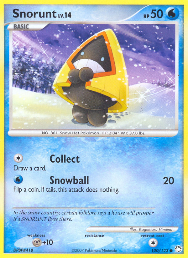 Snorunt (100/123) [Diamond & Pearl: Mysterious Treasures] | Fandemonia Ltd