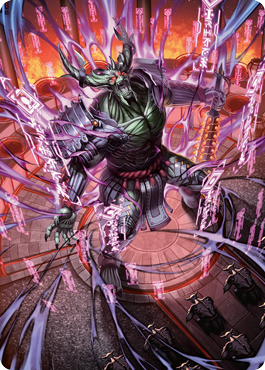 Hidetsugu, Devouring Chaos Art Card [Kamigawa: Neon Dynasty Art Series] | Fandemonia Ltd
