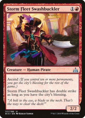 Storm Fleet Swashbuckler [Rivals of Ixalan] | Fandemonia Ltd