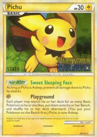 Pichu (28/123) (Staff Prerelease Promo) [Nintendo: Black Star Promos] | Fandemonia Ltd