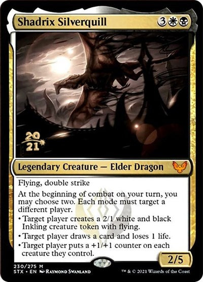 Shadrix Silverquill [Strixhaven: School of Mages Prerelease Promos] | Fandemonia Ltd