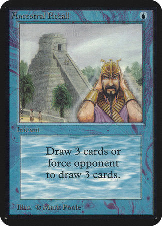 Ancestral Recall [Limited Edition Alpha] | Fandemonia Ltd