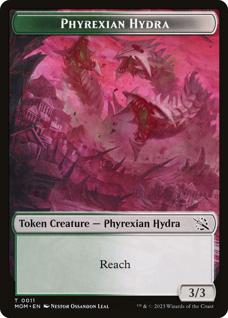 Phyrexian Myr // Phyrexian Hydra (11) Double-Sided Token [March of the Machine Tokens] | Fandemonia Ltd