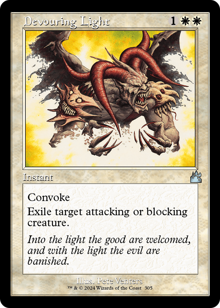 Devouring Light (Retro Frame) [Ravnica Remastered] | Fandemonia Ltd