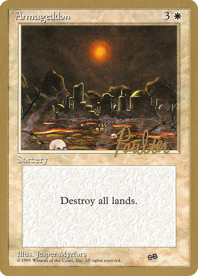Armageddon (Preston Poulter) (SB) [Pro Tour Collector Set] | Fandemonia Ltd