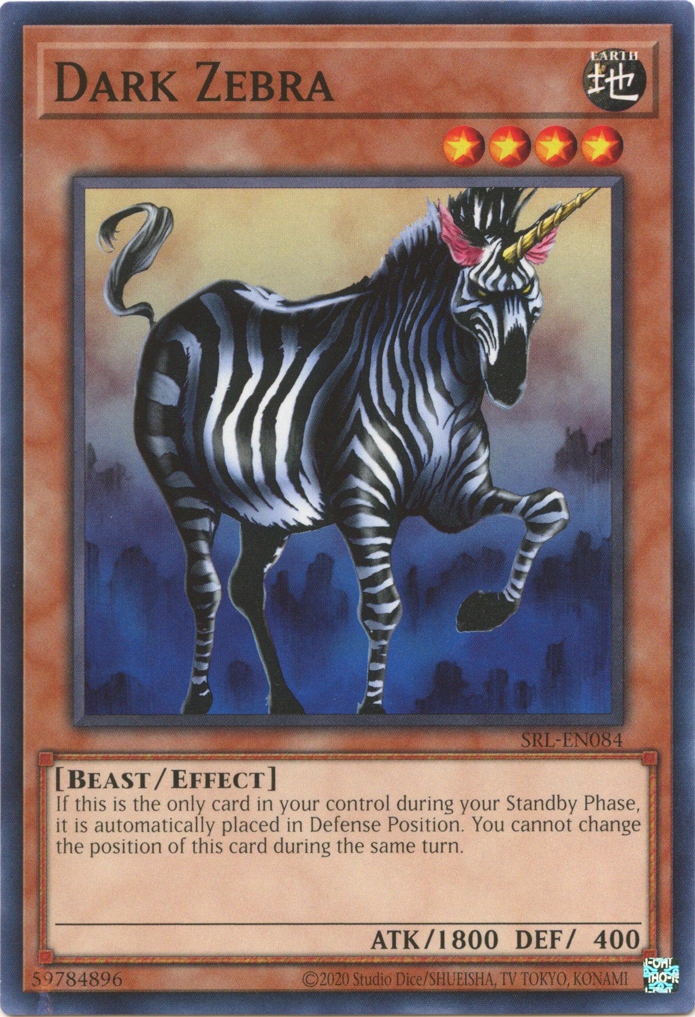 Dark Zebra (25th Anniversary) [SRL-EN084] Common | Fandemonia Ltd