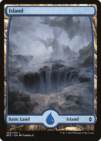 Island (259) - Full Art [Battle for Zendikar] | Fandemonia Ltd