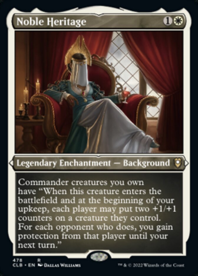 Noble Heritage (Foil Etched) [Commander Legends: Battle for Baldur's Gate] | Fandemonia Ltd