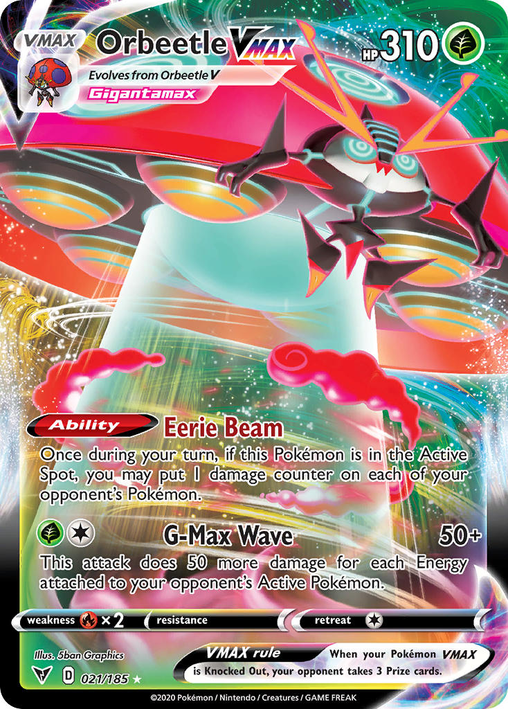 Orbeetle VMAX (021/185) [Sword & Shield: Vivid Voltage] | Fandemonia Ltd