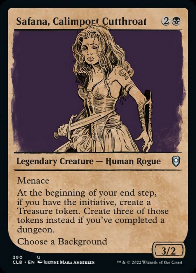 Safana, Calimport Cutthroat (Showcase) [Commander Legends: Battle for Baldur's Gate] | Fandemonia Ltd