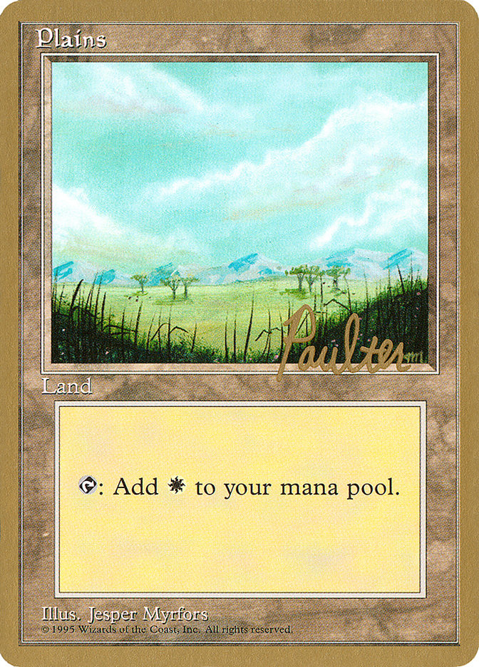Plains (pp365) (Preston Poulter) [Pro Tour Collector Set] | Fandemonia Ltd