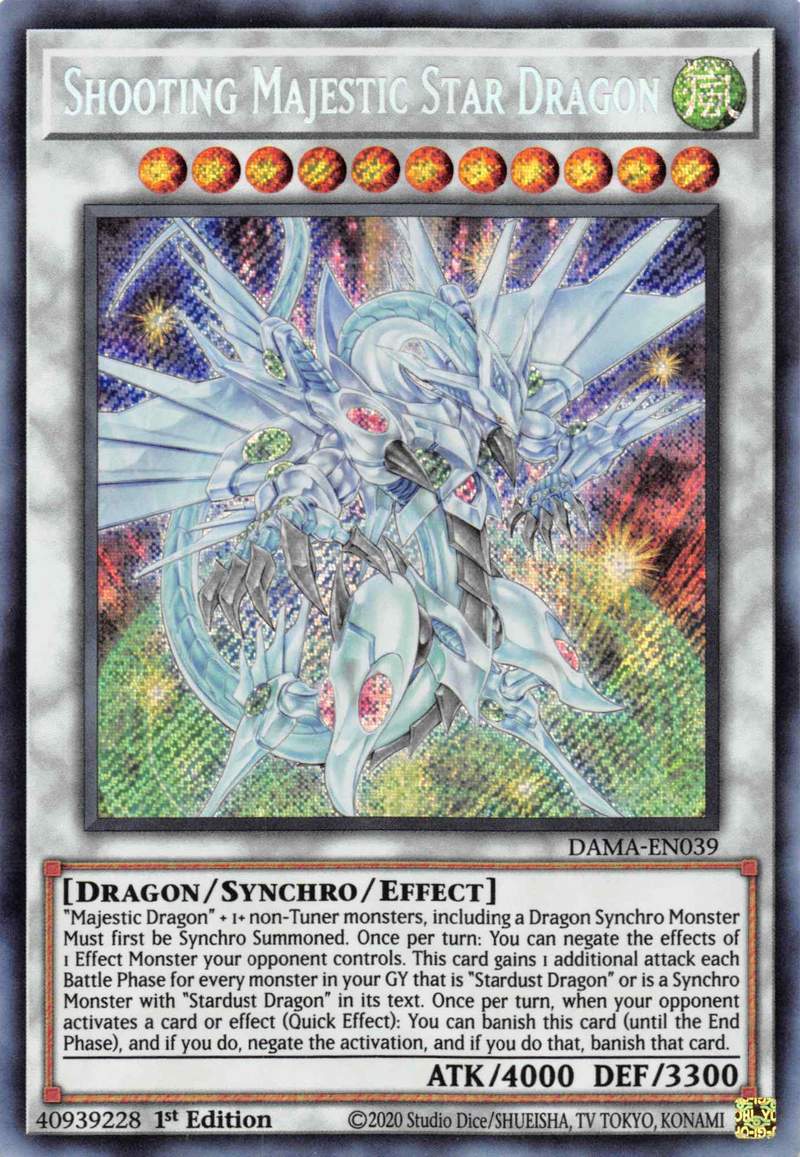 Shooting Majestic Star Dragon [DAMA-EN039] Starlight Rare | Fandemonia Ltd