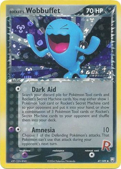 Rocket's Wobbuffet (47/109) (Stamped) [EX: Team Rocket Returns] | Fandemonia Ltd