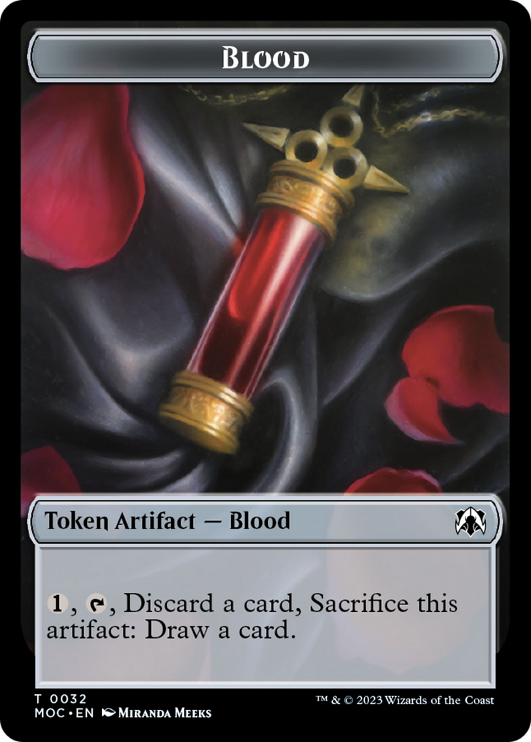 Blood // Shapeshifter Double-Sided Token [March of the Machine Commander Tokens] | Fandemonia Ltd