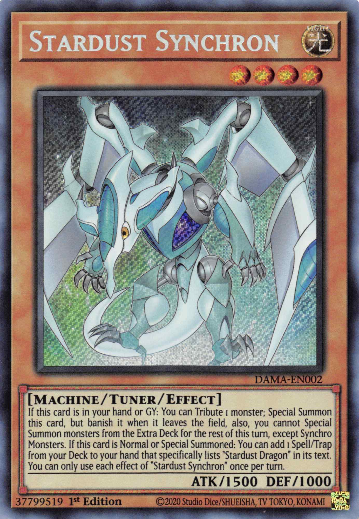 Stardust Synchron [DAMA-EN002] Secret Rare | Fandemonia Ltd