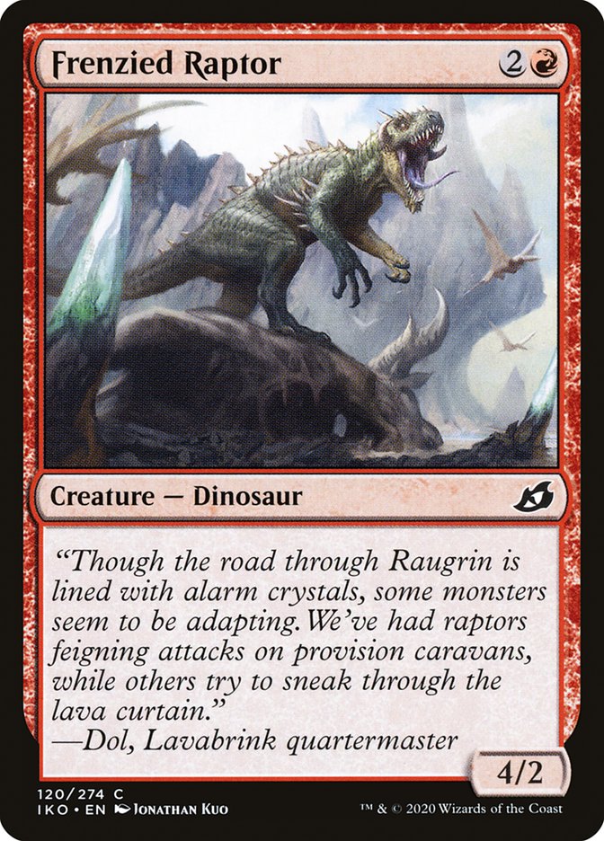 Frenzied Raptor [Ikoria: Lair of Behemoths] | Fandemonia Ltd