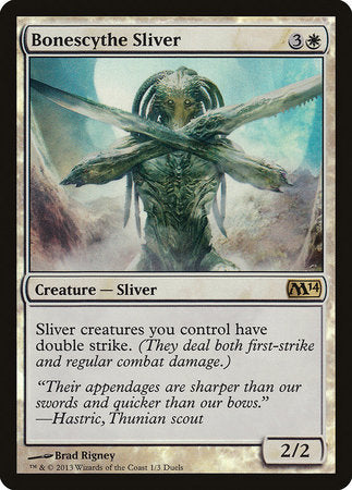 Bonescythe Sliver [Duels of the Planeswalkers Promos 2013] | Fandemonia Ltd