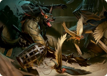 Wing Shredder Art Card [Innistrad: Midnight Hunt Art Series] | Fandemonia Ltd