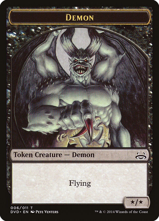 Demon Token (Divine vs. Demonic) [Duel Decks Anthology Tokens] | Fandemonia Ltd