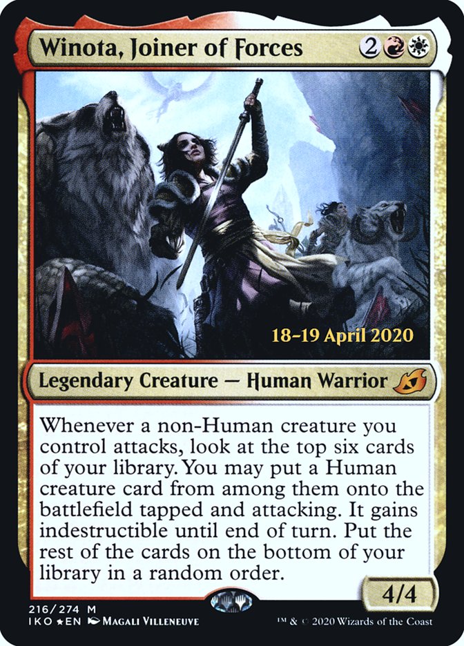 Winota, Joiner of Forces  [Ikoria: Lair of Behemoths Prerelease Promos] | Fandemonia Ltd