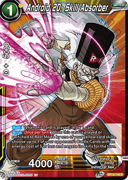 Android 20, Skill Absorber (Common) [BT13-116] | Fandemonia Ltd