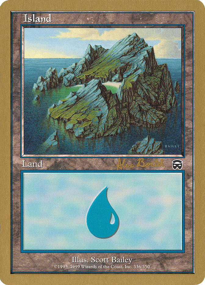 Island (ab336) (Alex Borteh) [World Championship Decks 2001] | Fandemonia Ltd